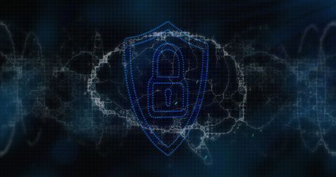 Digital Lock Enveloped by Networking Lines in Cybersecurity Design - Download Free Stock Images Pikwizard.com