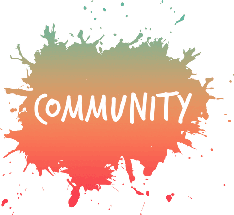 Transparent Illustrated Community Text Splash on Gradient - Download Free Stock Videos Pikwizard.com