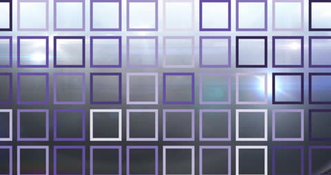 Dynamic Animation with Moving Squares on Grey Background