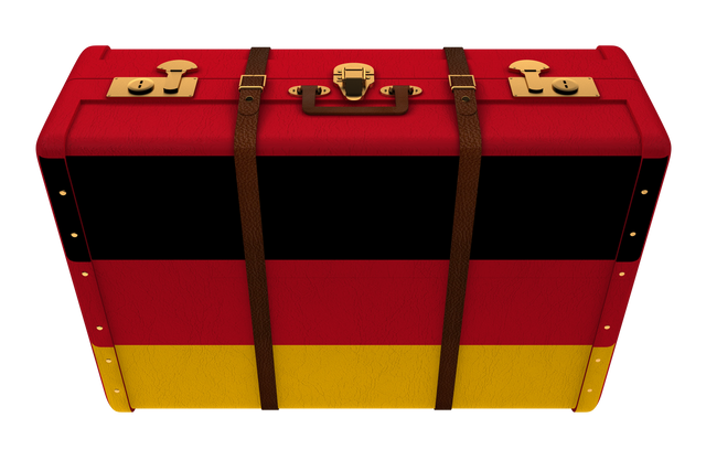 Transparent Suitcase with German National Flag Illustration - Download Free Stock Videos Pikwizard.com