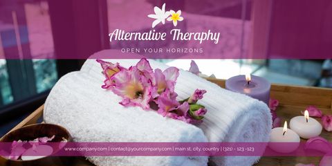 serene spa setting with candles orchids and towel - Download Free Stock Templates Pikwizard.com