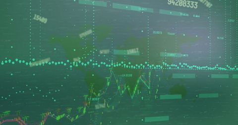 Abstract Financial Data Display with Global Stock Market - Download Free Stock Images Pikwizard.com