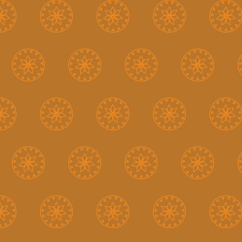 Flower Pattern on Transparent Background with Orange Hue - Download Free Stock Videos Pikwizard.com
