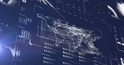 Futuristic Interface with Global Data Analytics - Download Free Stock Images Pikwizard.com