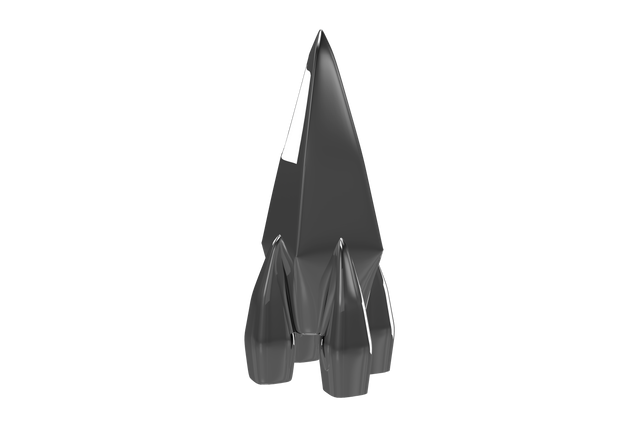 Transparent Silver Colored Toy Rocket Ship - Download Free Stock Videos Pikwizard.com