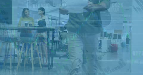 Globally Inspired Business Team Analyzing Financial Data