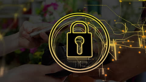 Digital Security Concept with Smartphone and Padlock Imagery