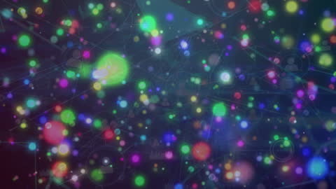 Digital Data Connectivity With Snow Animation Effect