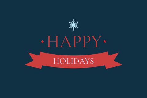 Minimalist Happy Holidays Text with Snowflake Design - Download Free Stock Templates Pikwizard.com