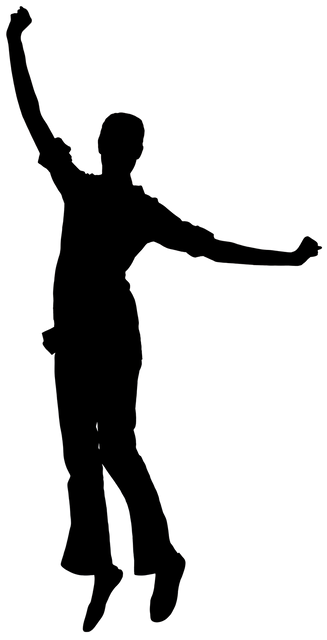 Silhouette of Jumping Woman on Transparent Background - Download Free Stock Videos Pikwizard.com