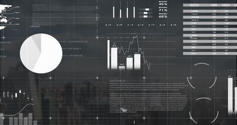 Abstract Financial Data Interface Enhancing Modern Cityscape - Download Free Stock Images Pikwizard.com