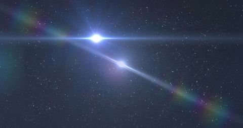 Two Converging Light Beams in Starry Night Sky - Download Free Stock Images Pikwizard.com
