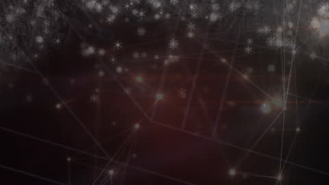 Falling Snow with Network Connections on Digital Interface