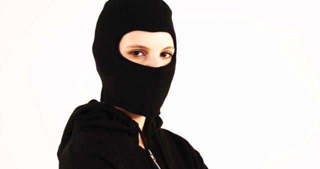 Person Wearing Ski Mask, Ready for Action - Download Free Stock Images Pikwizard.com