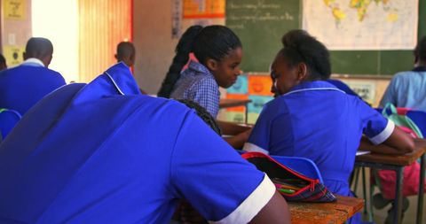 African Students Engaging in Classroom Discussion - Download Free Stock Images Pikwizard.com