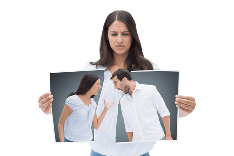 useful for conveying themes of relationship stress and conflict resolution. ideal for articles or blog posts about divorce, breakup, or relationship dynamics. transparent background makes it versatile for graphic design or inclusion in presentations concerning lifestyle and psychological content.
