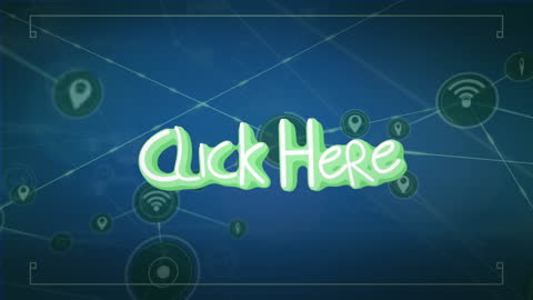 Digital Click Here Cursor Interface Graphic