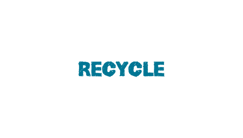 Blue Recycle Text on Transparent Background for Ecological Designs - Download Free Stock Videos Pikwizard.com