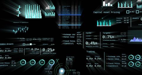 Data Processing with Cryptocurrency Analytics and Statistics Concept - Download Free Stock Images Pikwizard.com