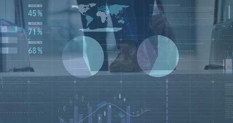 Global Financial Data Analysis with Business Professionals - Download Free Stock Images Pikwizard.com