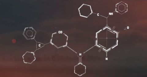 Futuristic Chemistry Interface Over Cityscape - Download Free Stock Images Pikwizard.com
