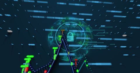 digital network security with global data connectivity - Download Free Stock Images Pikwizard.com