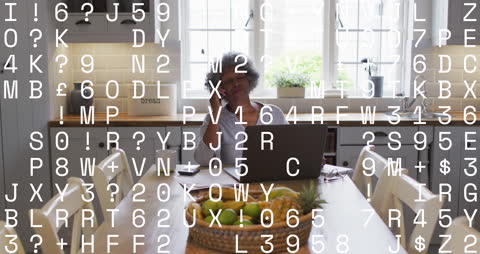 Senior Professional Analyzing Data at Home Office