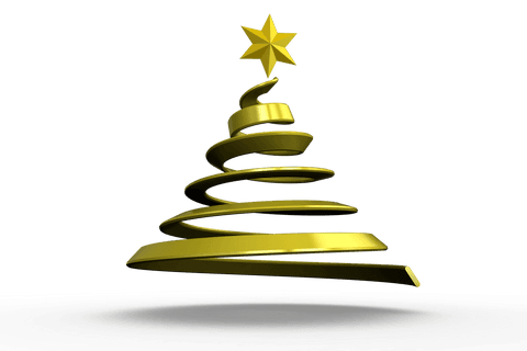 transparent vector christmas tree decoration with star topper - Download Free Stock Videos Pikwizard.com