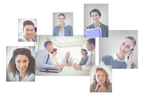 Transparent Businesspeople Collage on Clear Background - Download Free Stock Videos Pikwizard.com