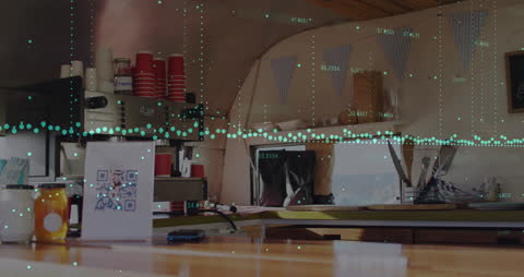 Digital Data Analytics over Coffee Shop Interior