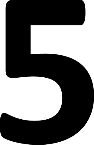 black number 5 on transparent background, isolated digit symbol - Download Free Stock Videos Pikwizard.com