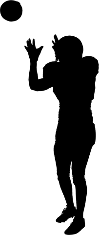 Transparent Silhouette of Male American Football Player Shouting - Download Free Stock Videos Pikwizard.com