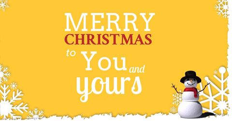 cheerful snowman christmas card template with snowflake border - Download Free Stock Templates Pikwizard.com