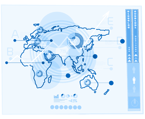 Global Digital Interface with Transparent Mapping Design - Download Free Stock Videos Pikwizard.com