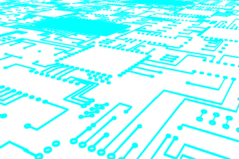 blue integrated circuit on transparent background - Download Free Stock Videos Pikwizard.com