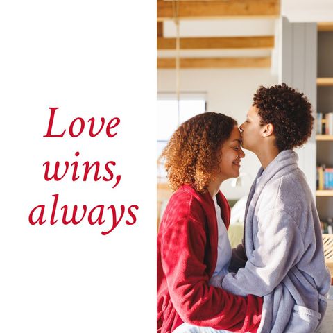 loving diverse female couple showing affection at home - Download Free Stock Templates Pikwizard.com