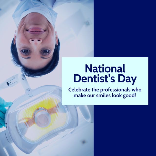 National Dentist's Day Celebration with Female Dentist and Dental Equipment - Download Free Stock Templates Pikwizard.com