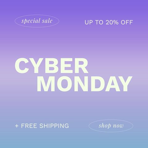 Cyber Monday Sale Announcement with Discount and Free Shipping - Download Free Stock Templates Pikwizard.com