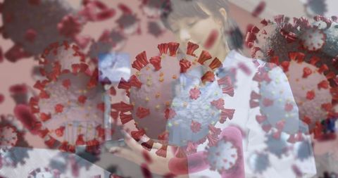 Conceptual covid-19 impact on healthcare with focused healthcare professional