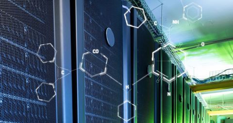 chemical data processing in server room environment - Download Free Stock Images Pikwizard.com