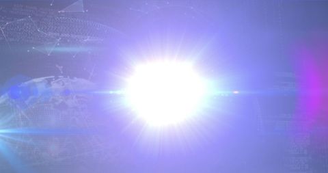 Abstract Light Burst over Digital Globe with Data Elements - Download Free Stock Images Pikwizard.com