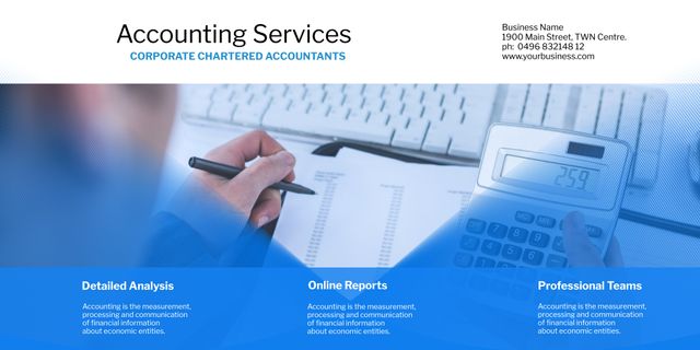 Accounting Services Presentation with Detailed Analysis and Online Reports - Download Free Stock Templates Pikwizard.com