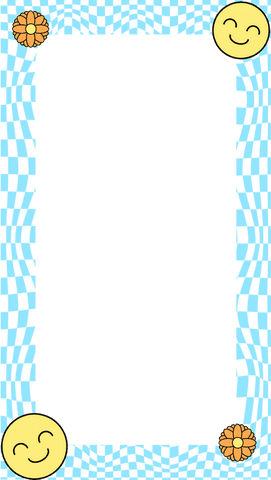 Vibrant Wavy Frame with Floral and Smiley Icons on Transparent Background - Download Free Stock Videos Pikwizard.com