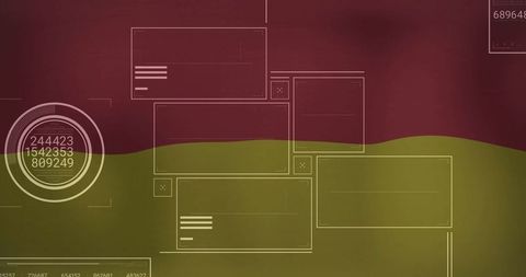 Abstract futuristic data analytical interface background