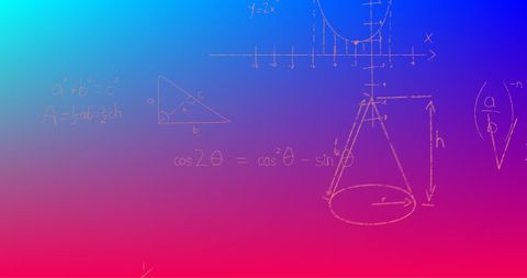 math formulas on vibrant gradient background - Download Free Stock Images Pikwizard.com