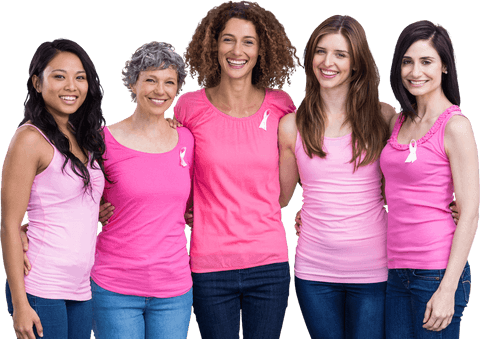 women in pink attire showing breast cancer awareness support - Download Free Stock Videos Pikwizard.com