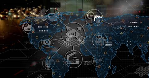 Innovative Digital Business Interface with Night City Concept - Download Free Stock Images Pikwizard.com