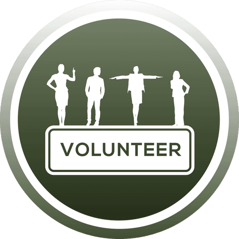 Volunteer Emblem on Transparent Vector Background - Download Free Stock Videos Pikwizard.com