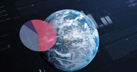 Global Data Visualization with Digital Statistics - Download Free Stock Images Pikwizard.com