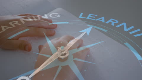 Compass Overlay with Braille Learning Concept